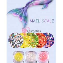 Solzi de peste pentru decor unghii, set 4 bucati